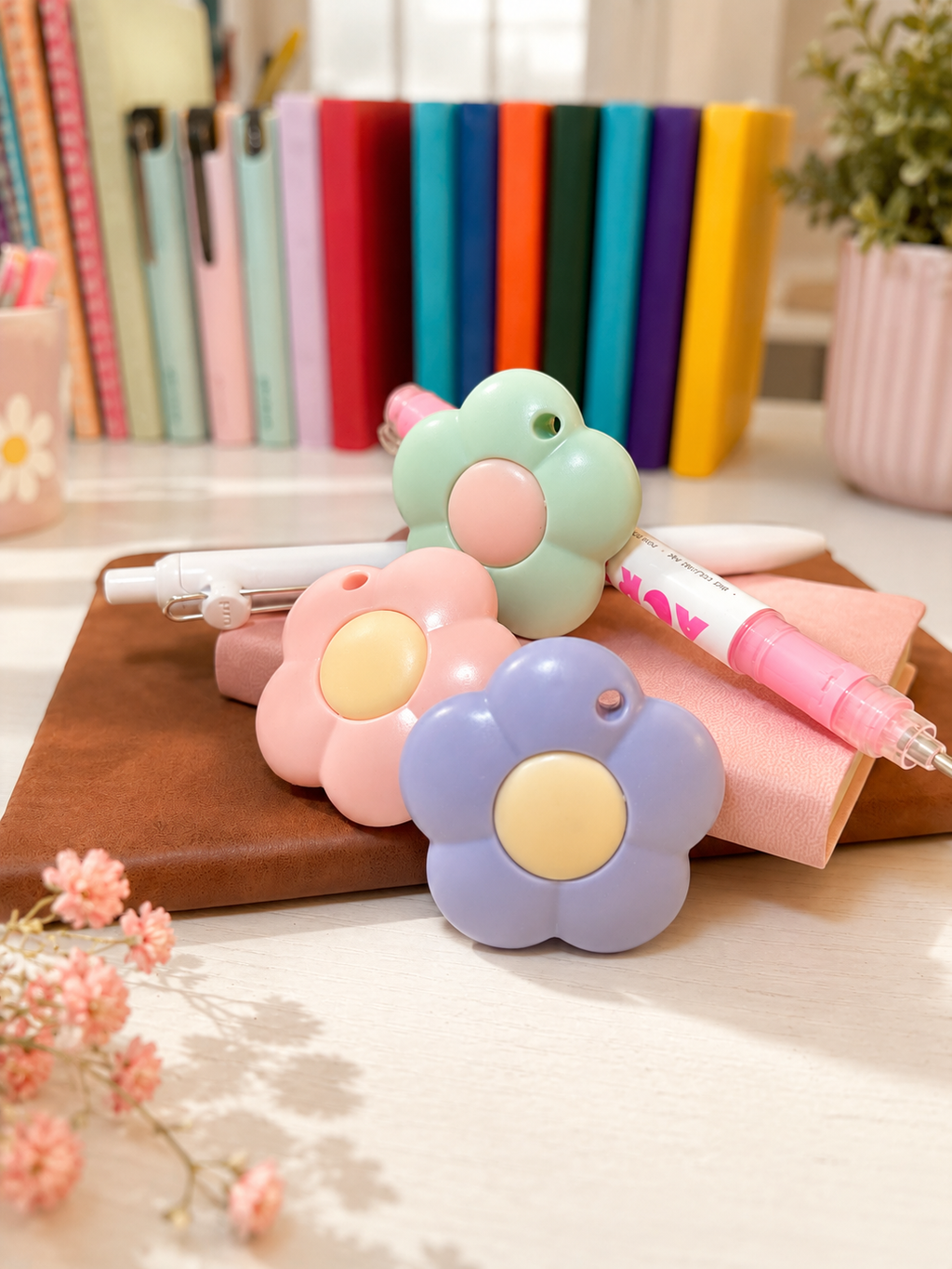 Flower Mini Box Cutter Keychain | Cute Utility Knife